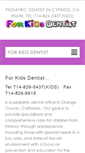 Mobile Screenshot of forkidsdentist.com